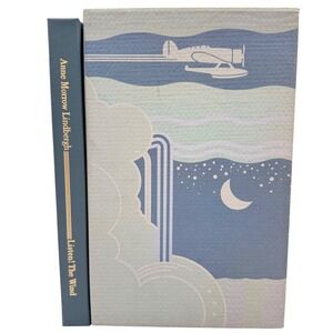 Anne Morrow Lindbergh Listen The Wind Hardcover Book Slipcase Vintage 1990 NICE